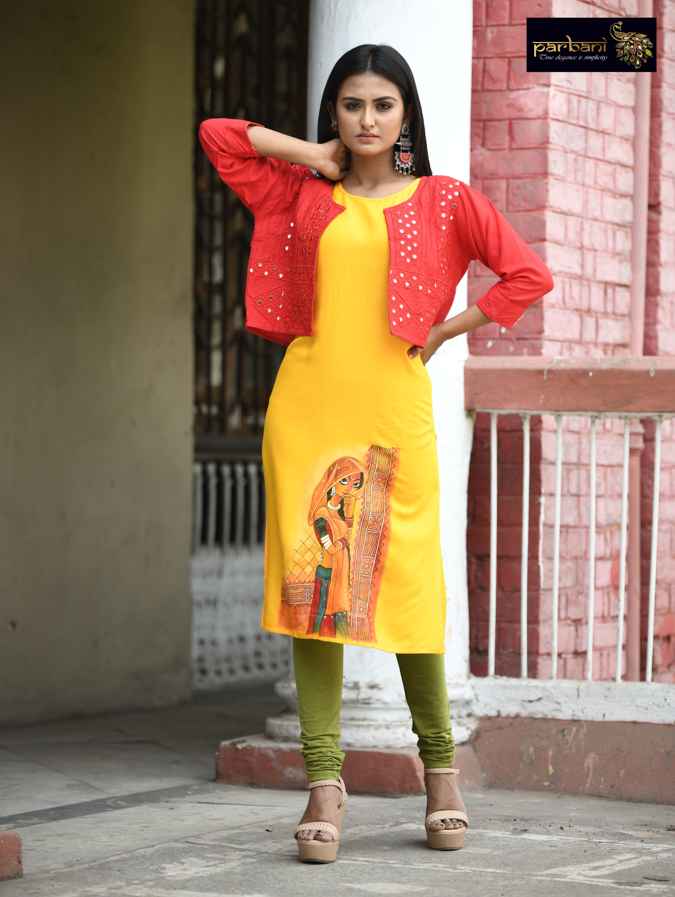 Yellow Women's Rayon Kurta Kurti with Palazzo Set Indian Pakistani Dress |  eBay